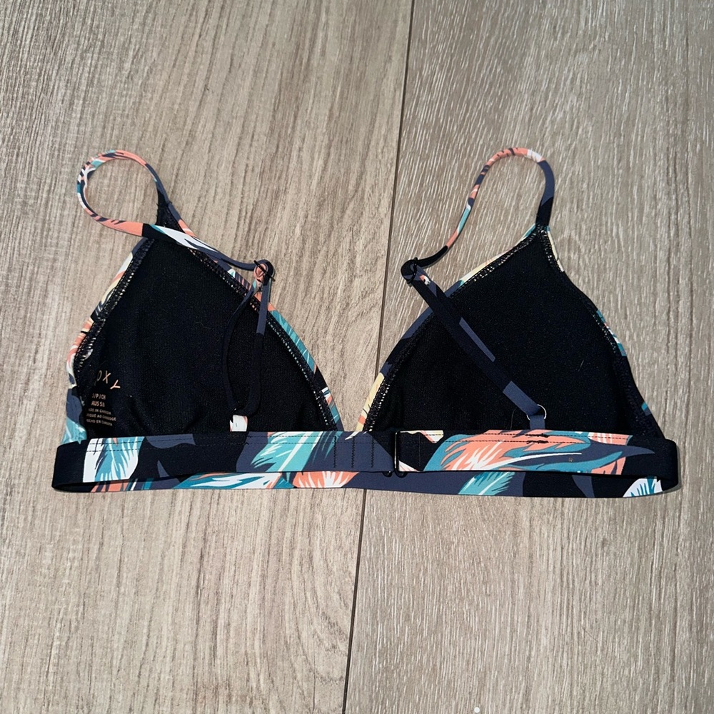 Roxy Leaf Patterned Bikini Top - image 2
